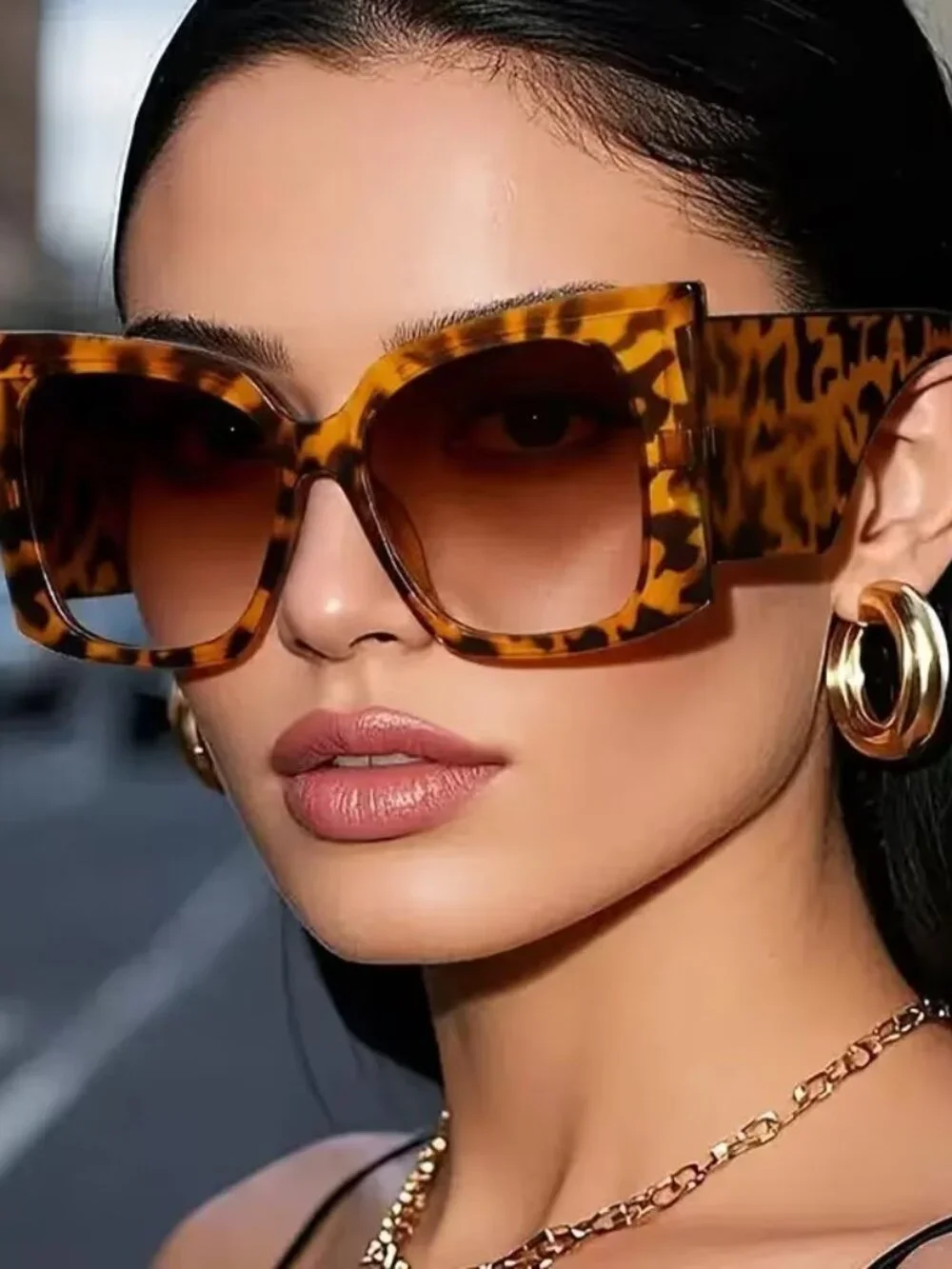 Leopard Print Sunglasses